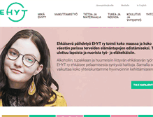 Tablet Screenshot of ehyt.fi